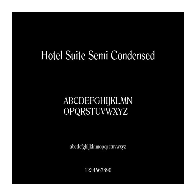Hotel Suite Semi Condensed