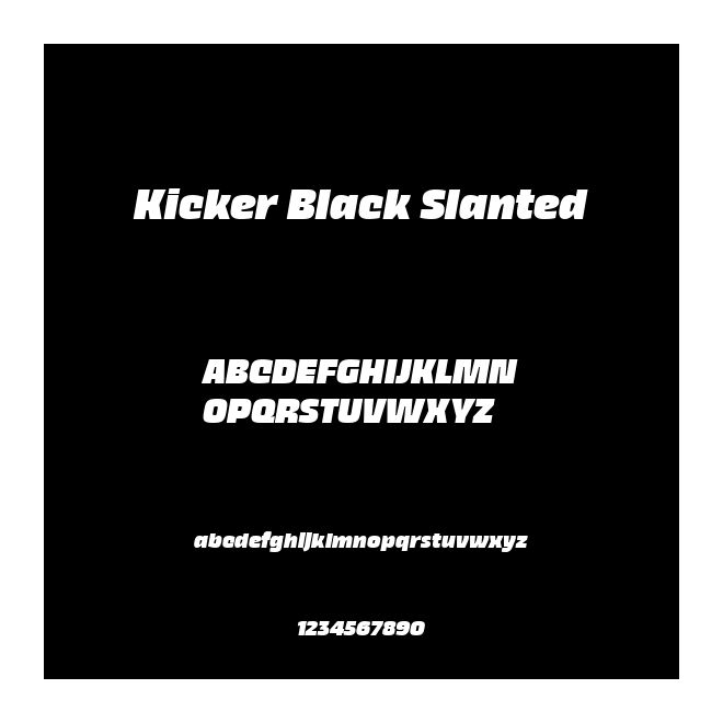 Kicker Black Slanted