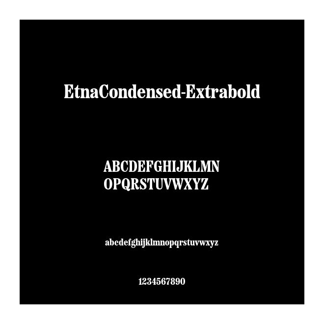 EtnaCondensed-Extrabold