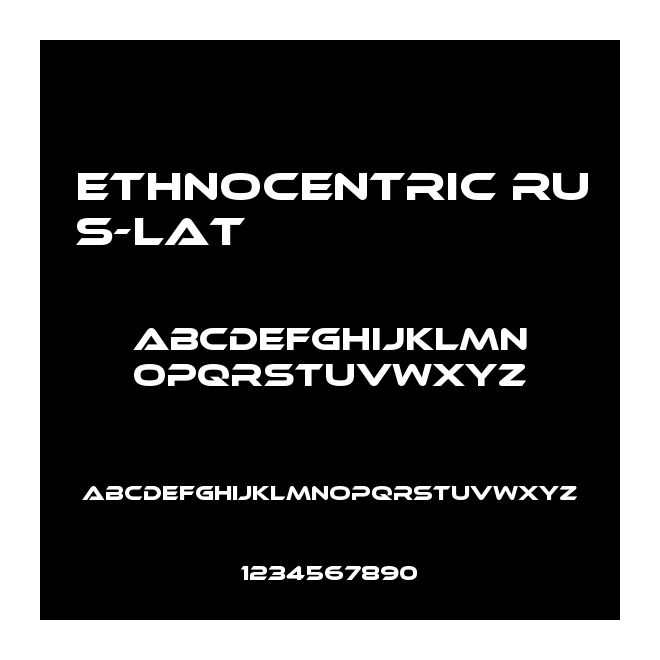 Ethnocentric RUS-LAT