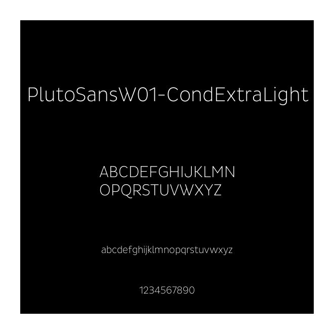 PlutoSansW01-CondExtraLight