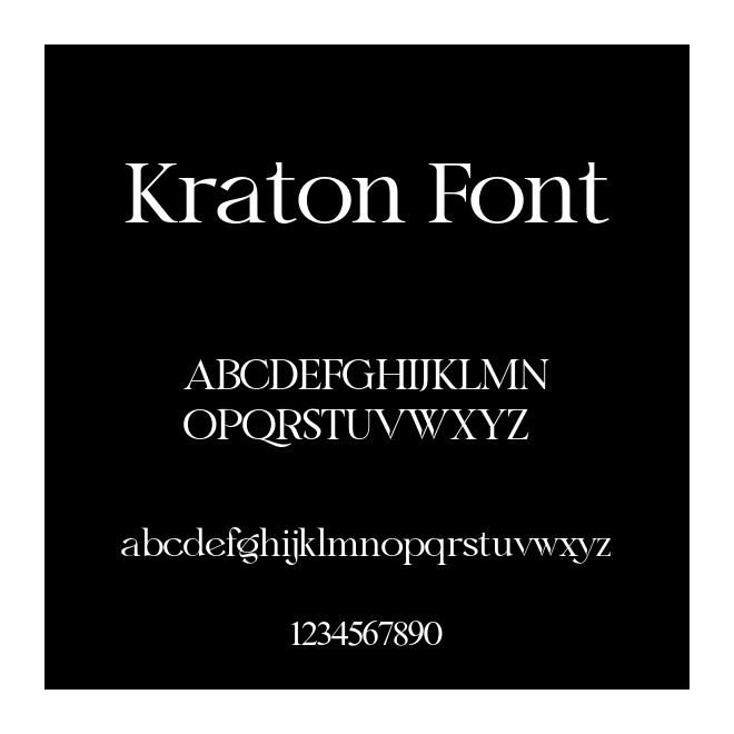 Kraton Font