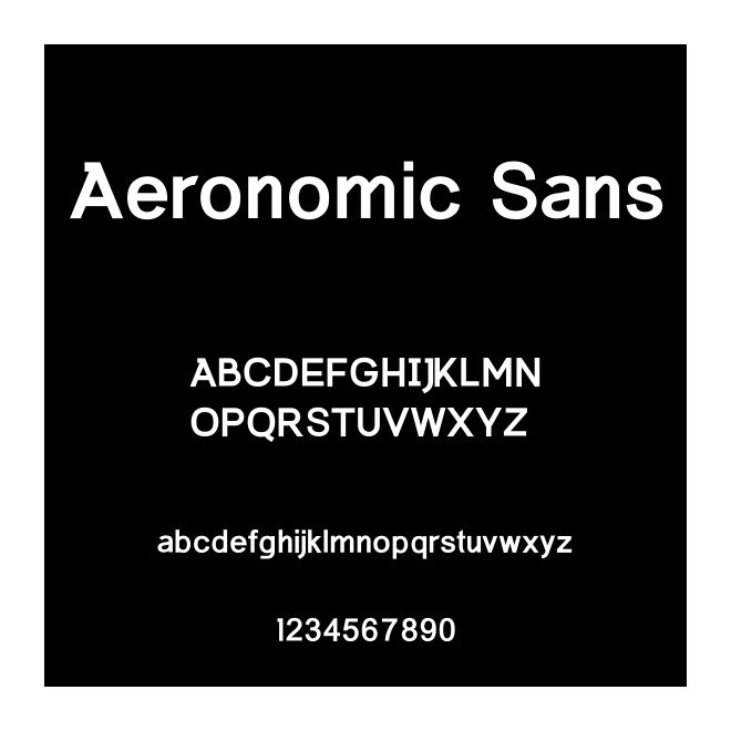 Aeronomic Sans