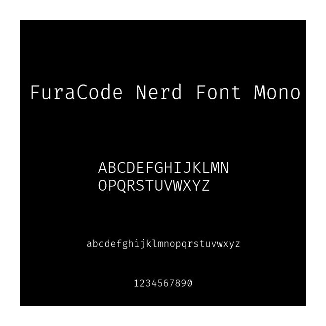 FuraCode Nerd Font Mono