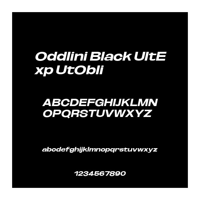Oddlini Black UltExp UtObli