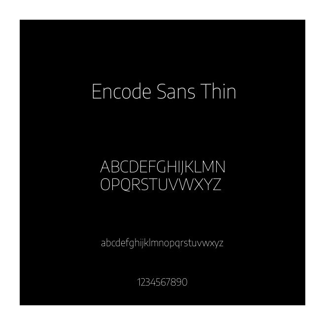 Encode Sans Thin
