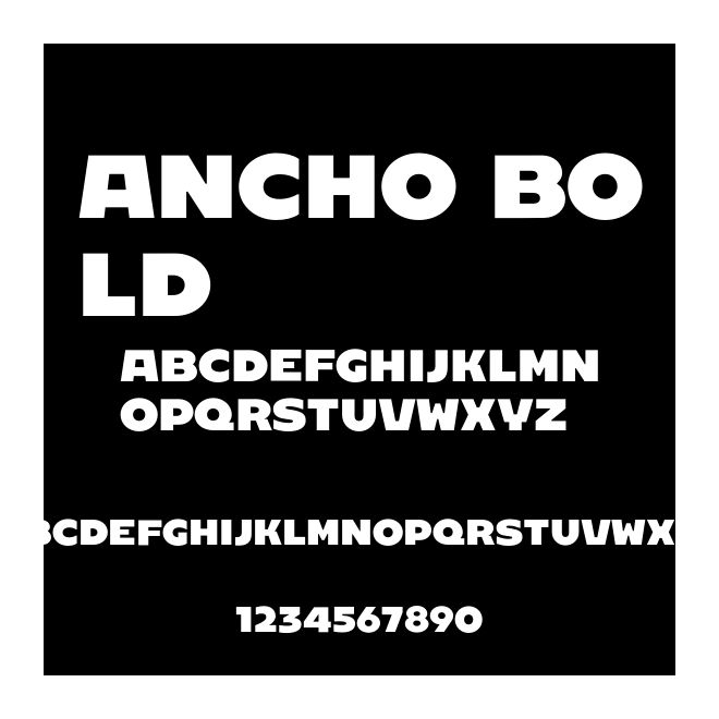 Ancho Bold