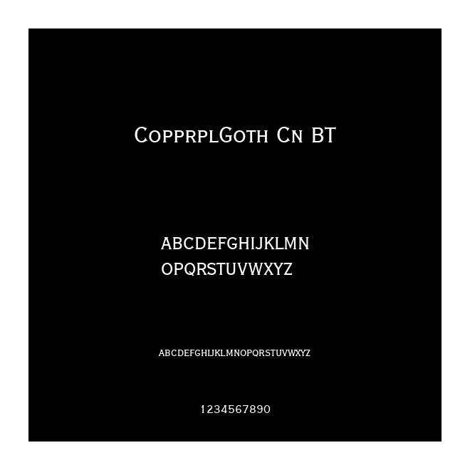 CopprplGoth Cn BT