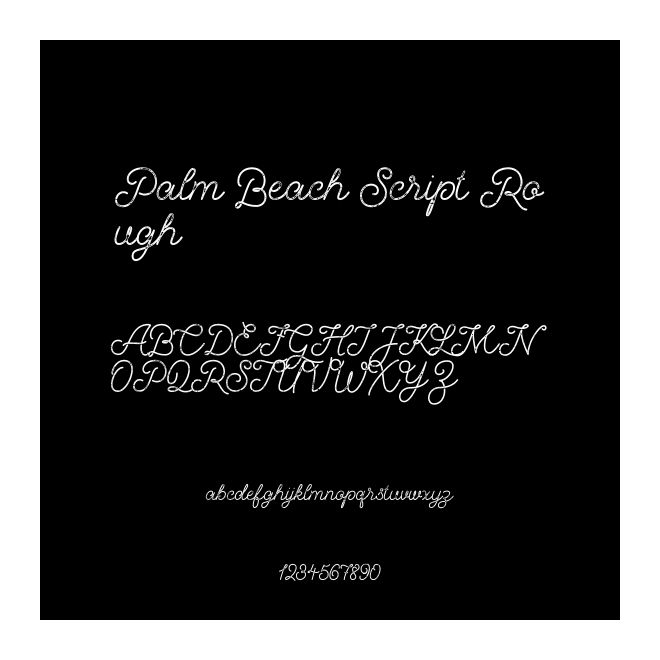 Palm Beach Script Rough