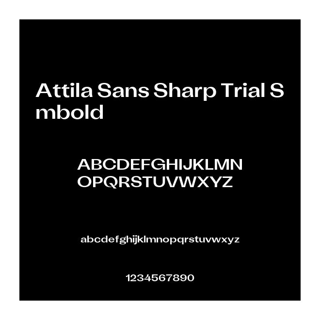 Attila Sans Sharp Trial Smbold