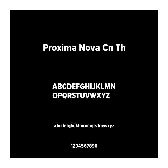 Proxima Nova Cn Th