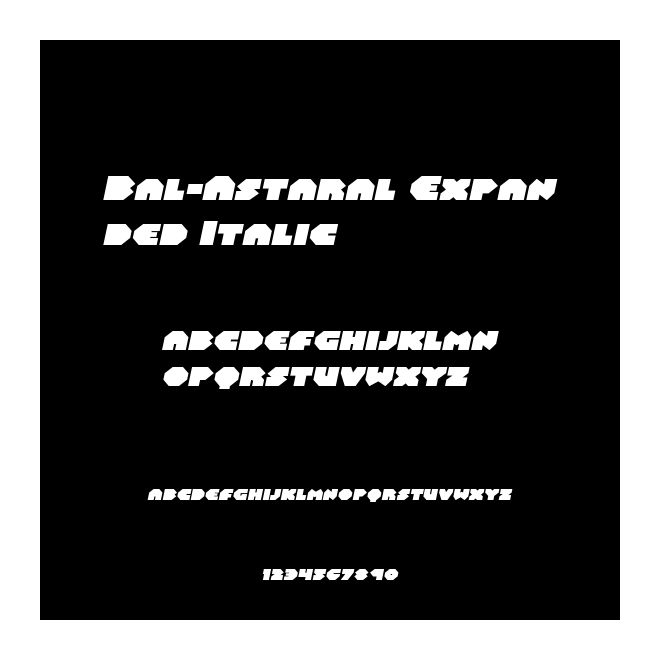Bal-Astaral Expanded Italic