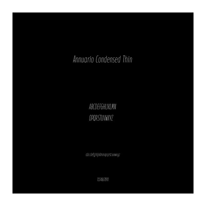 Annuario Condensed Thin