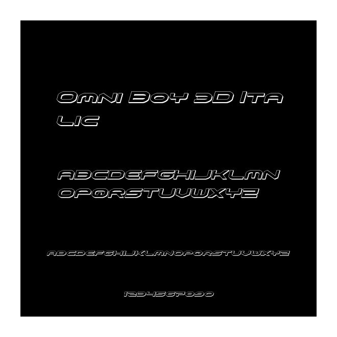 Omni Boy 3D Italic
