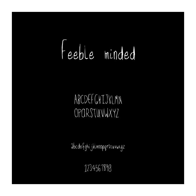 Feeble minded