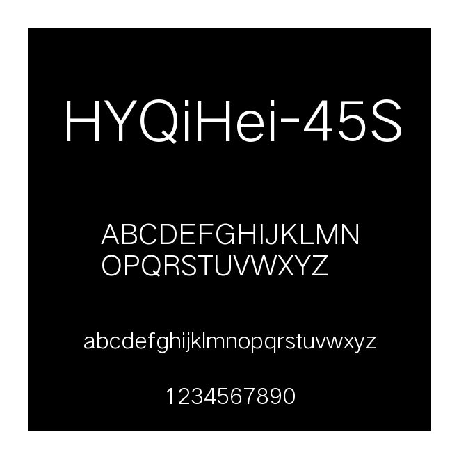 HYQiHei-45S