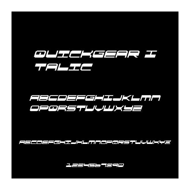 QuickGear Italic