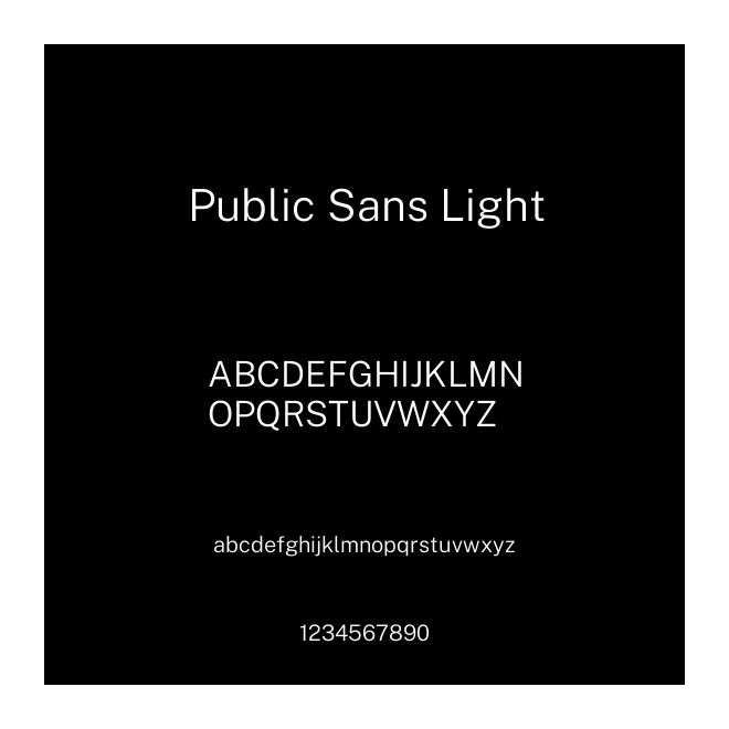 Public Sans Light