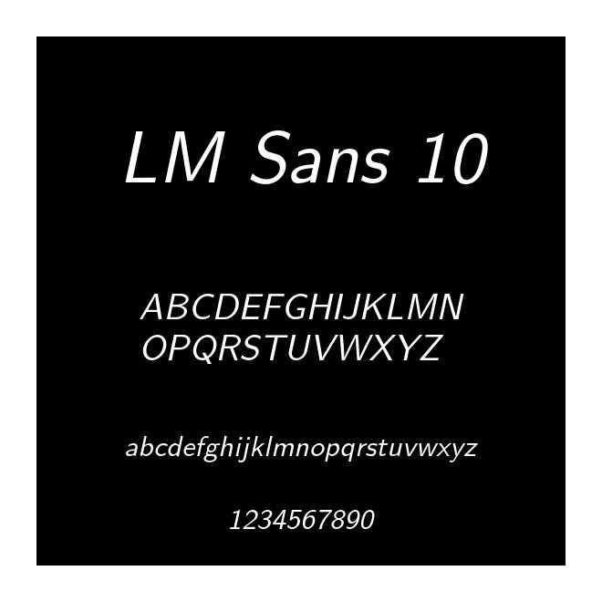 LM Sans 10