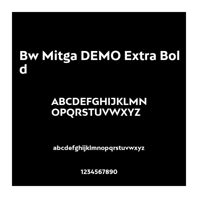 Bw Mitga DEMO Extra Bold
