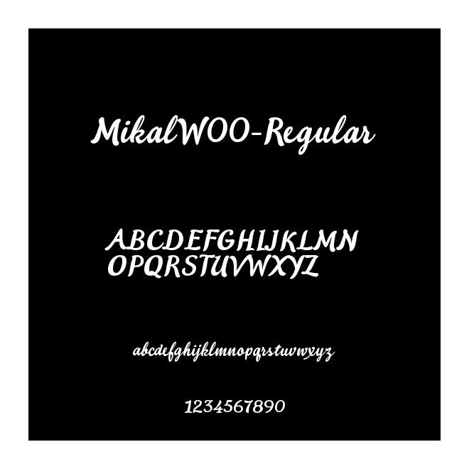 MikalW00-Regular