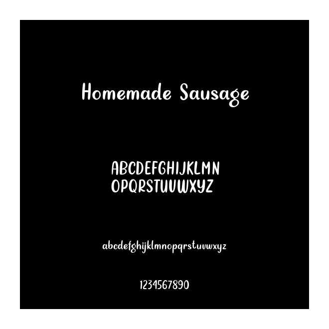 Homemade Sausage