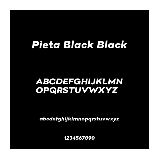 Pieta Black Black