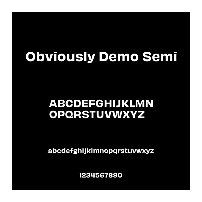 Obviously Demo Semi