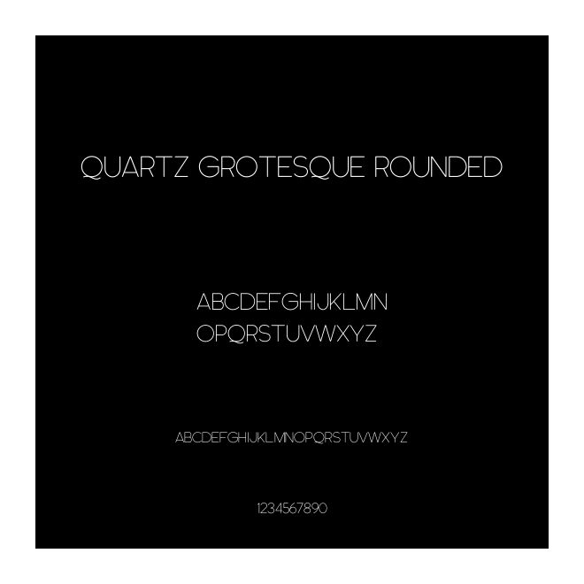 Quartz Grotesque Rounded