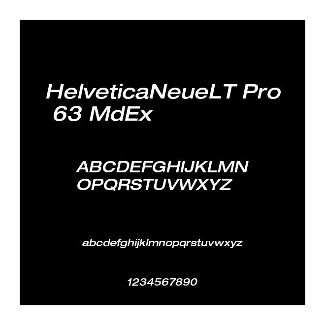 HelveticaNeueLT Pro 63 MdEx