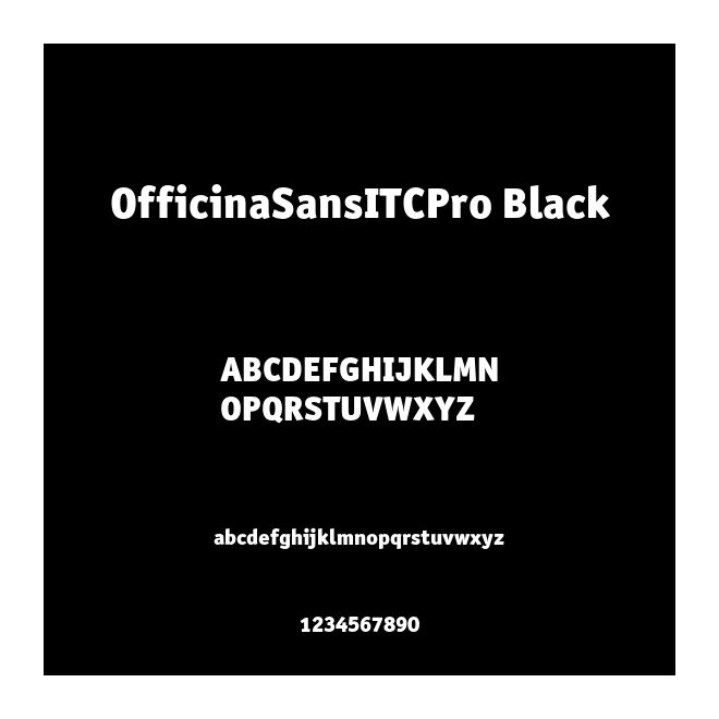 OfficinaSansITCPro Black