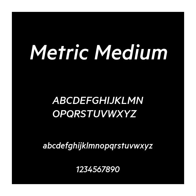 Metric Medium