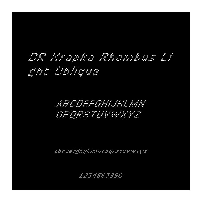 DR Krapka Rhombus Light Oblique