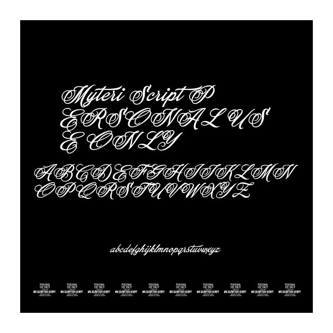 Myteri Script PERSONAL USE ONLY