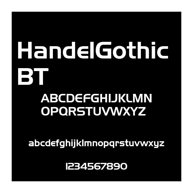 HandelGothic BT
