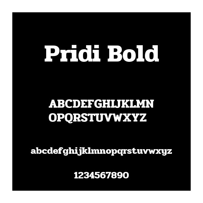 Pridi Bold