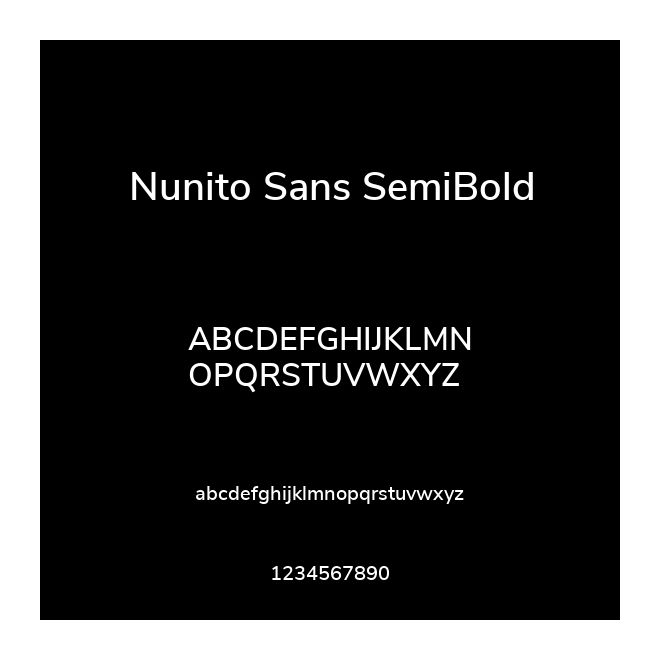 Nunito Sans SemiBold