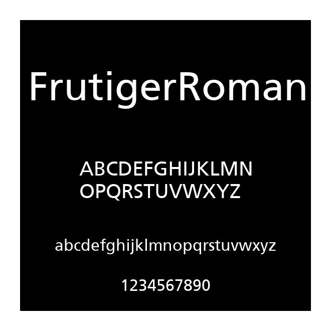 FrutigerRoman