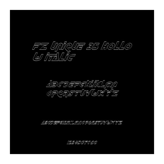FZ UNIQUE 35 HOLLOW ITALIC