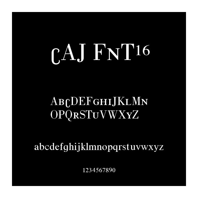 CAJ FNT16