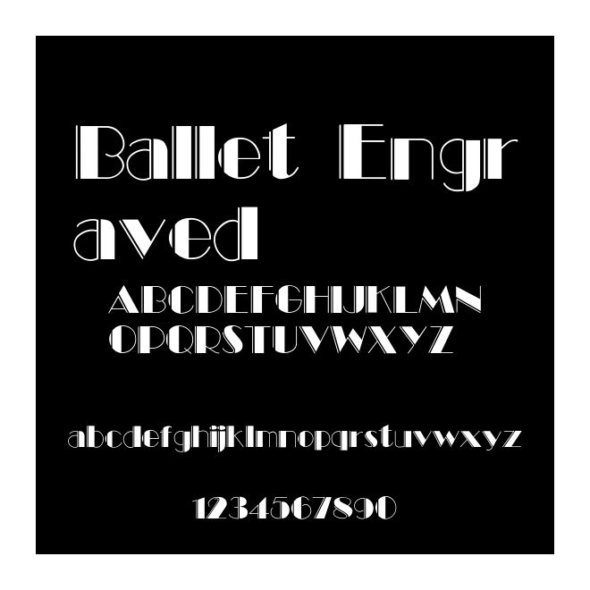 Ballet Engraved