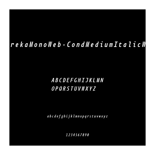 EurekaMonoWeb-CondMediumItalicW03
