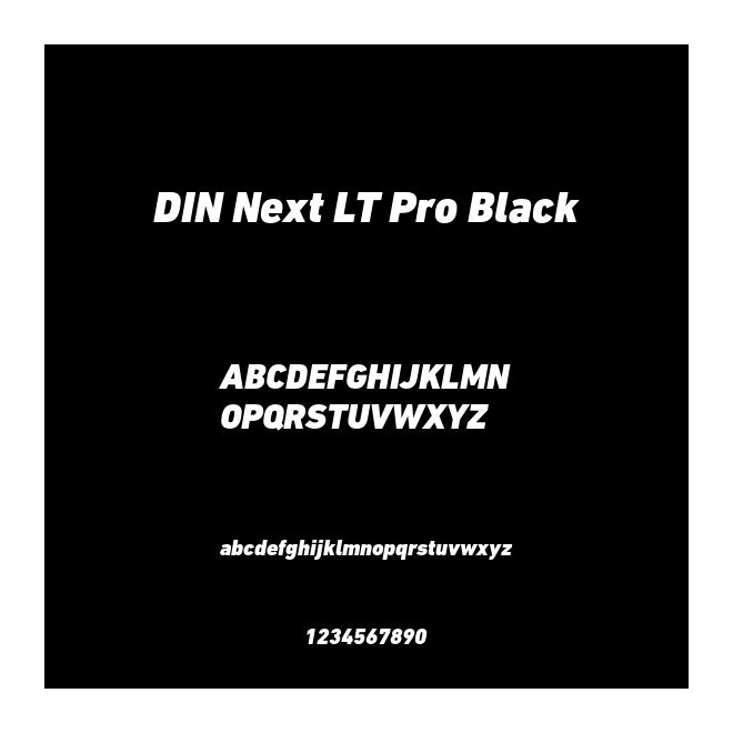 DIN Next LT Pro Black