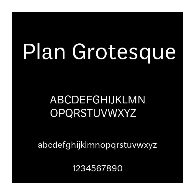 Plan Grotesque