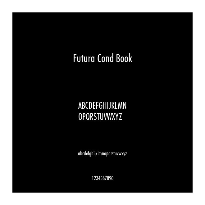 Futura Cond Book