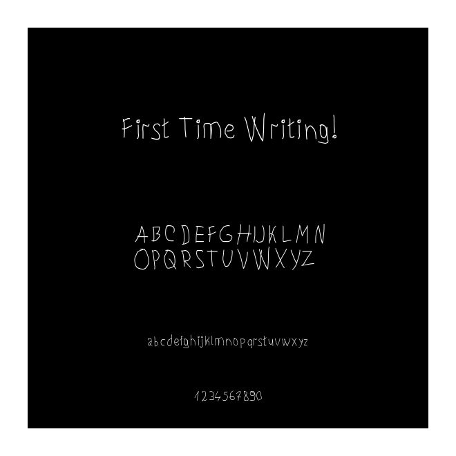 First Time Writing!