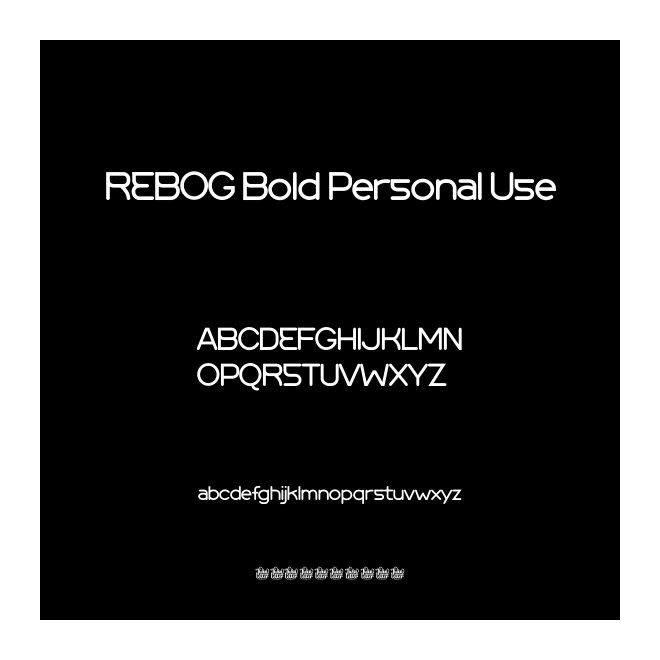 REBOG Bold Personal Use