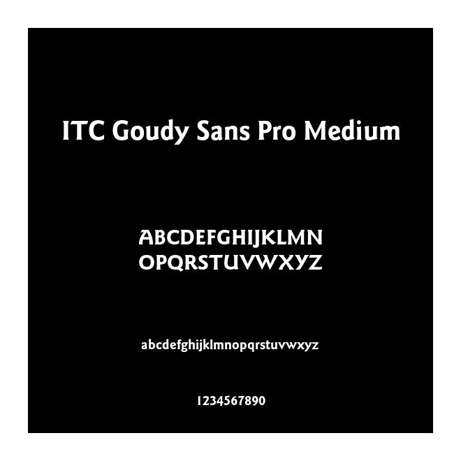 ITC Goudy Sans Pro Medium