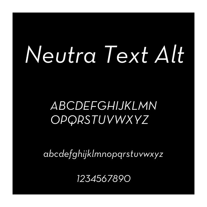 Neutra Text Alt