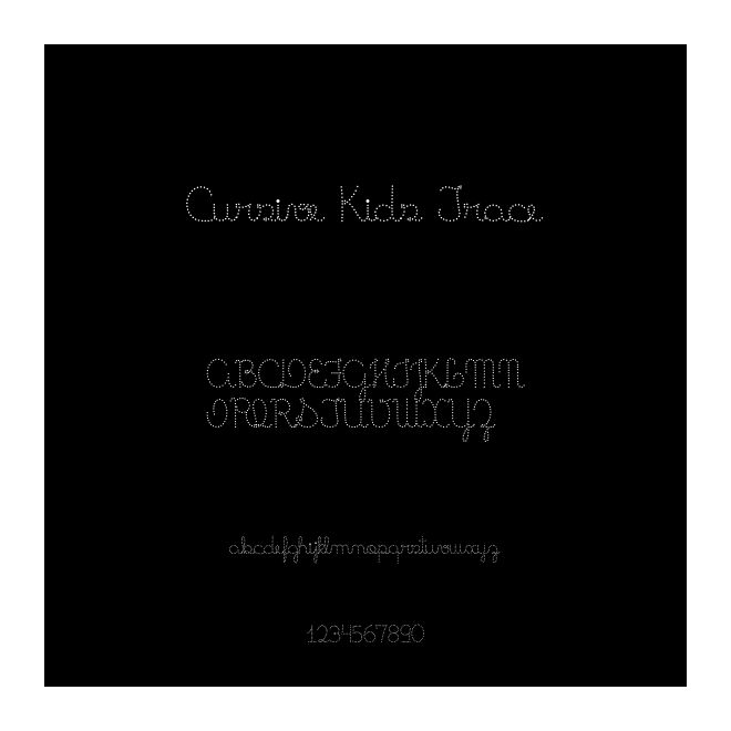 Cursive Kids Trace